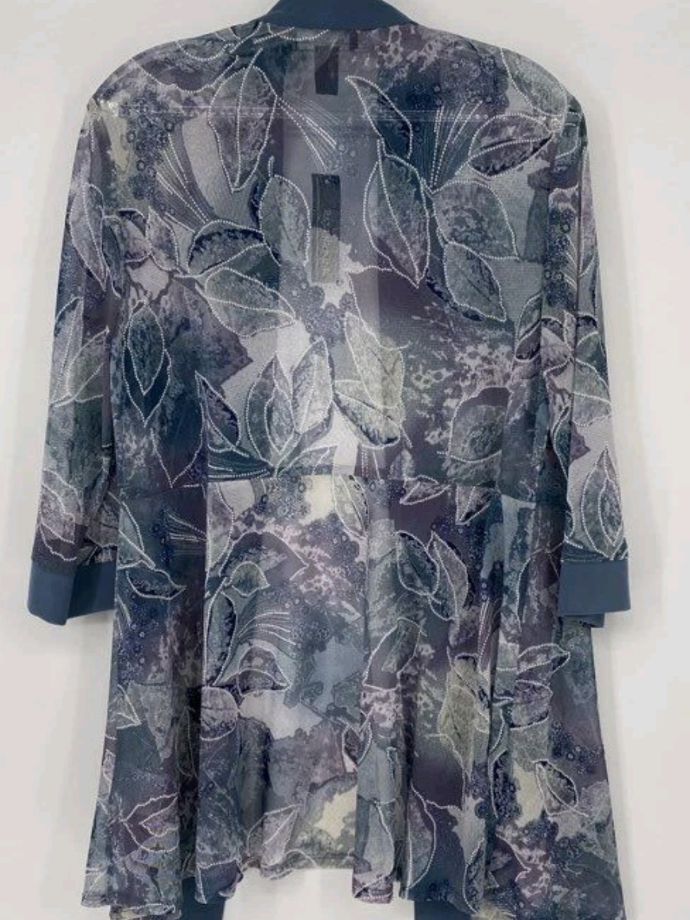 R&M Richards Blue Two-Piece Dress Set w/ Jacket 14- Petite' & Rem Necklace - Picture 13 of 15